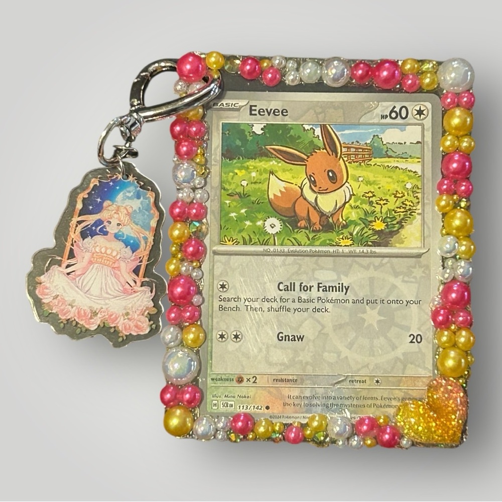 Handmade Decoden Frame with Pokemon Card